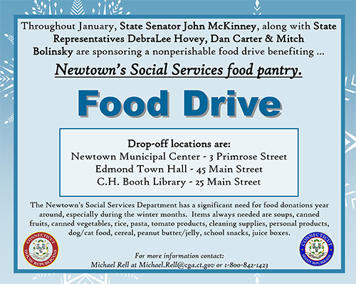 Bolinsky Hovey Carter Mckinney To Hold Newtown Food Drive