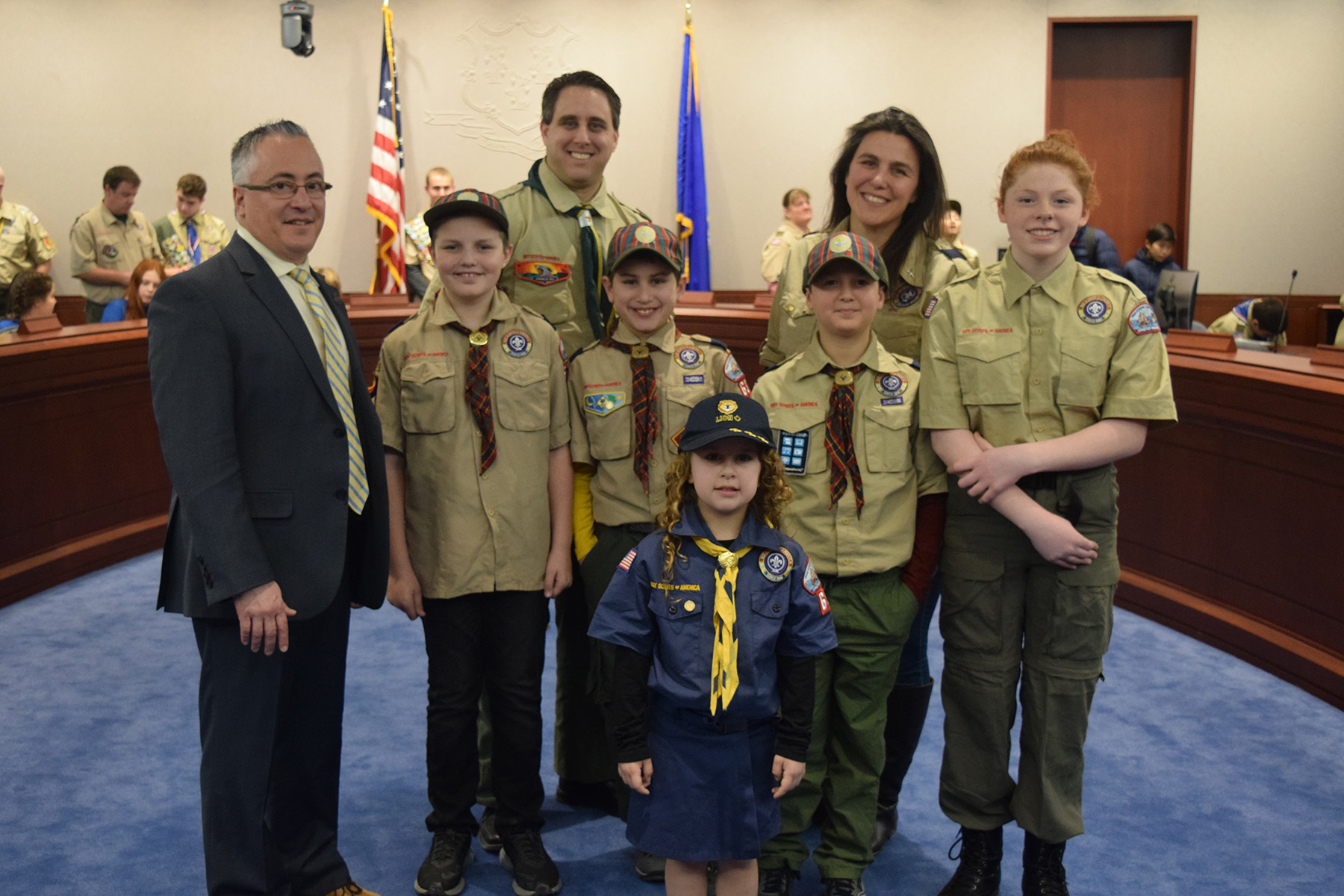 Candelora Hosts Boy Scouts Day at the Capitol in Hartford