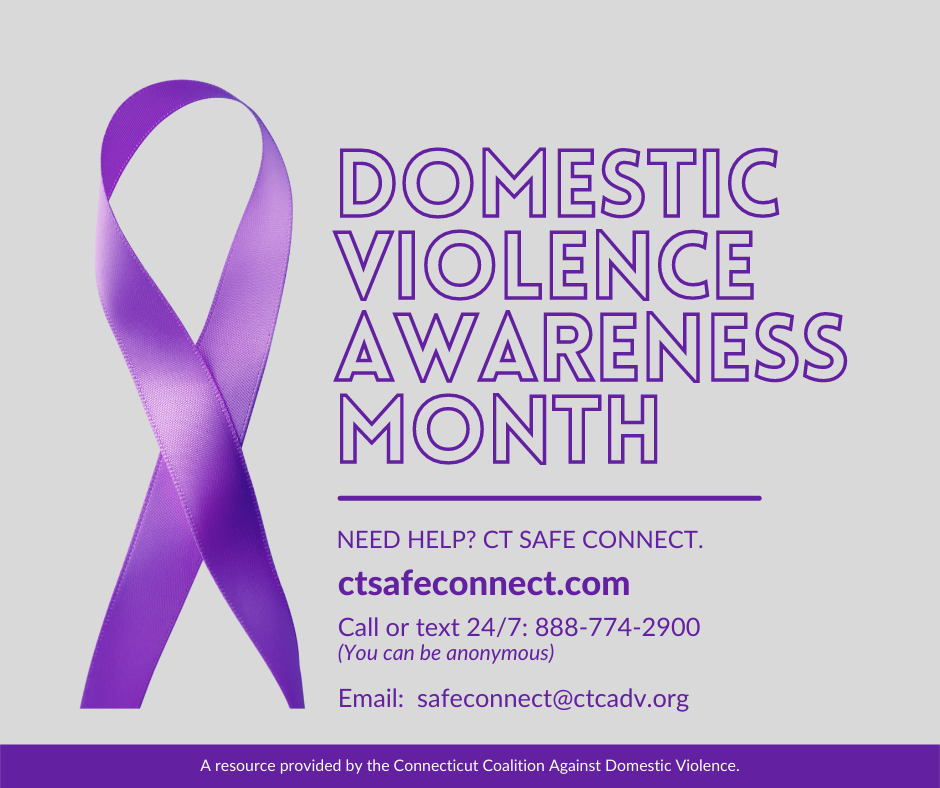 October is Domestic Violence Awareness Month