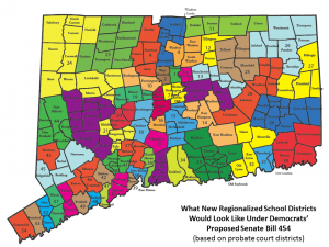 Connecticut School District Map What New Regionalized School Districts Could Look Like