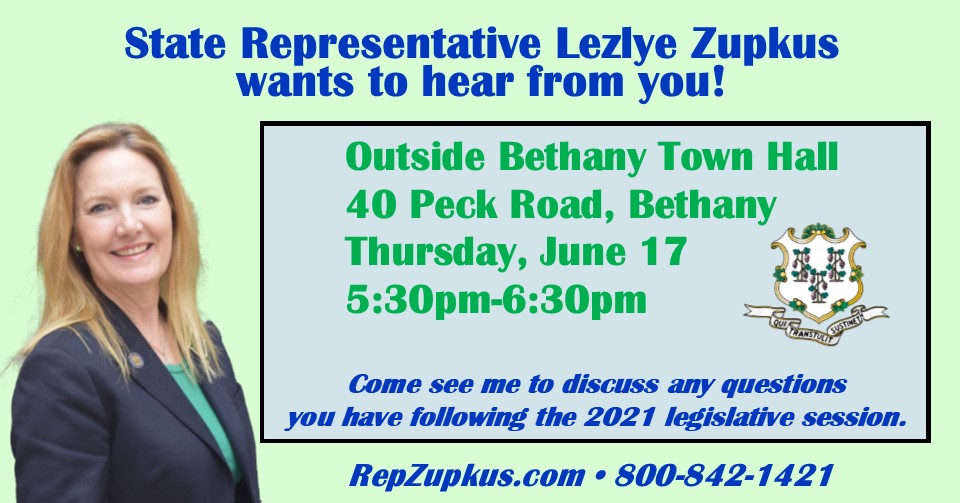 Share Your Legislative Concerns In Bethany   Zupkus Bethany Town Hall 