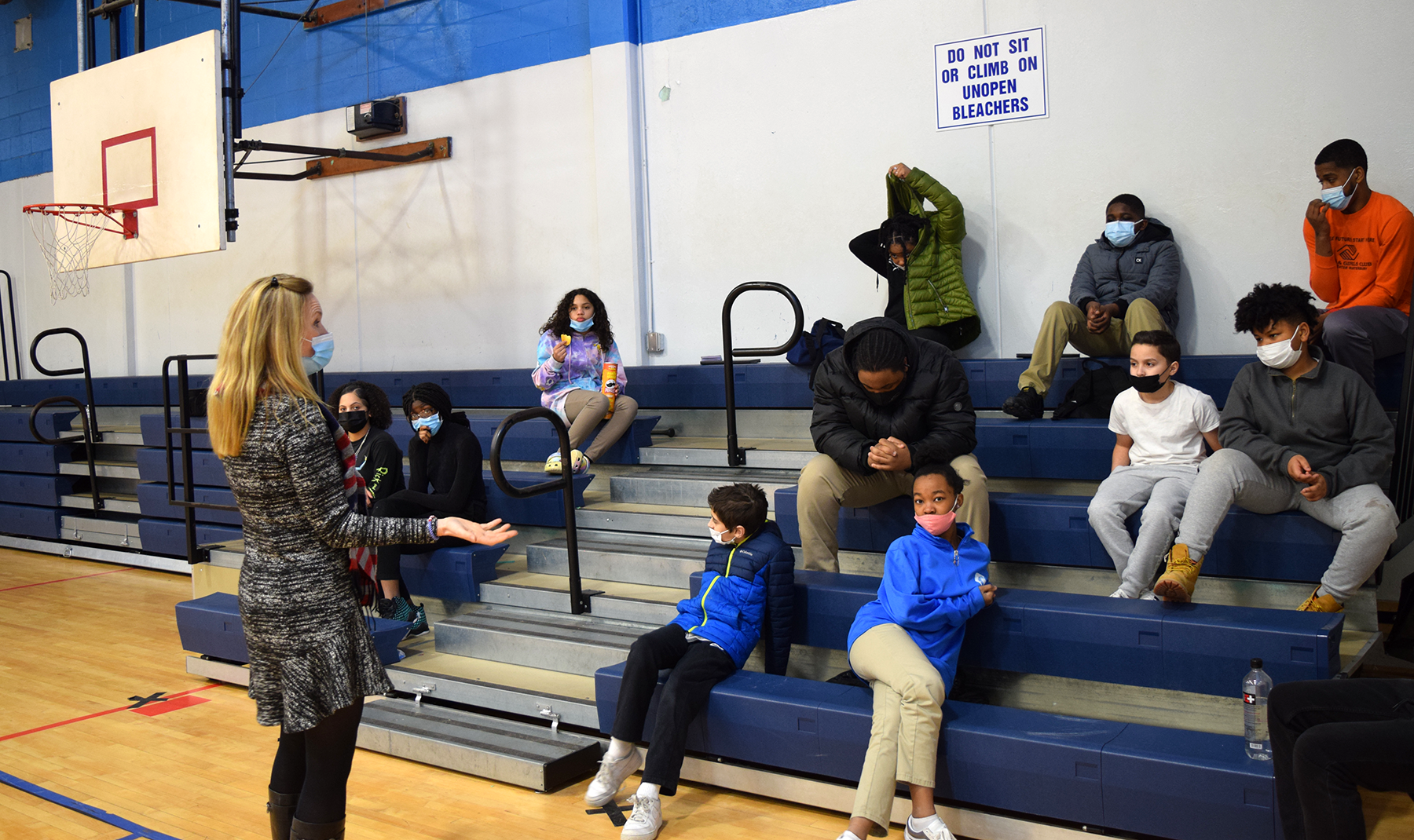 State Representative Zupkus meets with students with the Boys & Girls Club  of Greater Waterbury